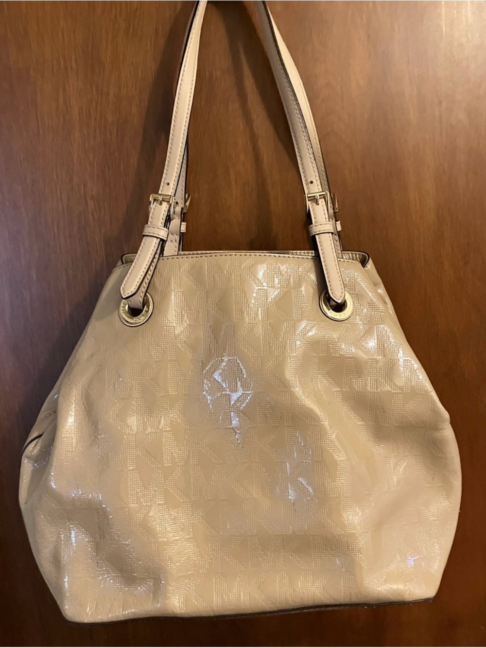 Michael Kors Nude Patent Tote Bag